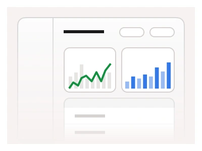 Analytics template in Figma