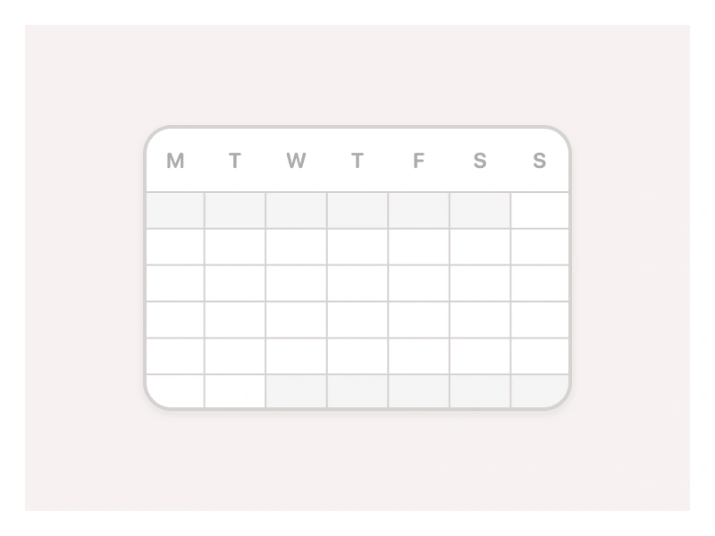Calendar Sheet component in Figma