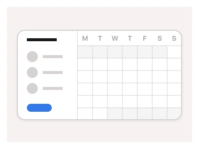 Calendars template in Figma