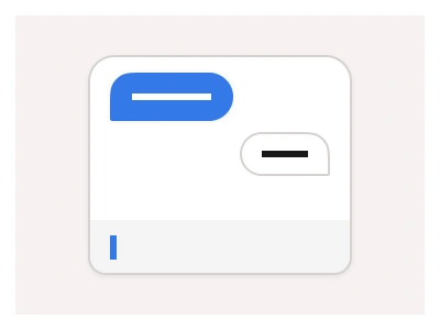 Chat component in Figma