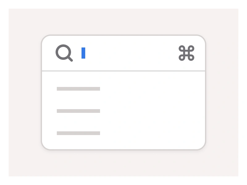 Command Panel component in Figma