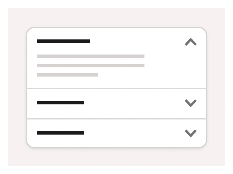 FAQ template in Figma