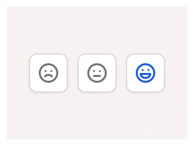 Feedback component in Figma