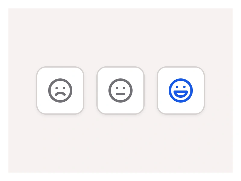 Feedback component in Figma