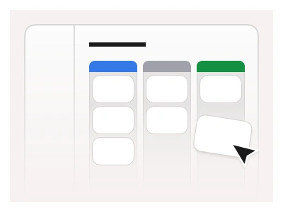 Kanban template in Figma