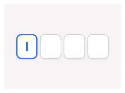OTP component in Figma