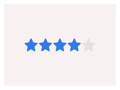 Rating component in Figma
