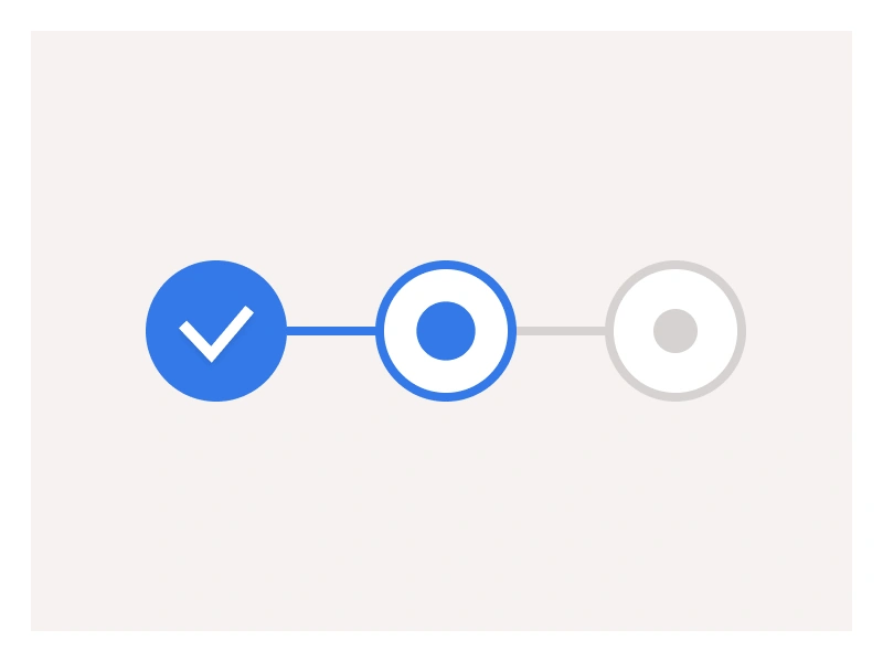 Stepper component in Figma