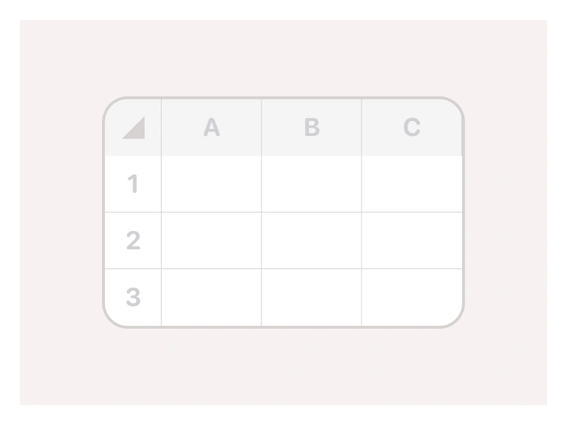 Table component in Figma