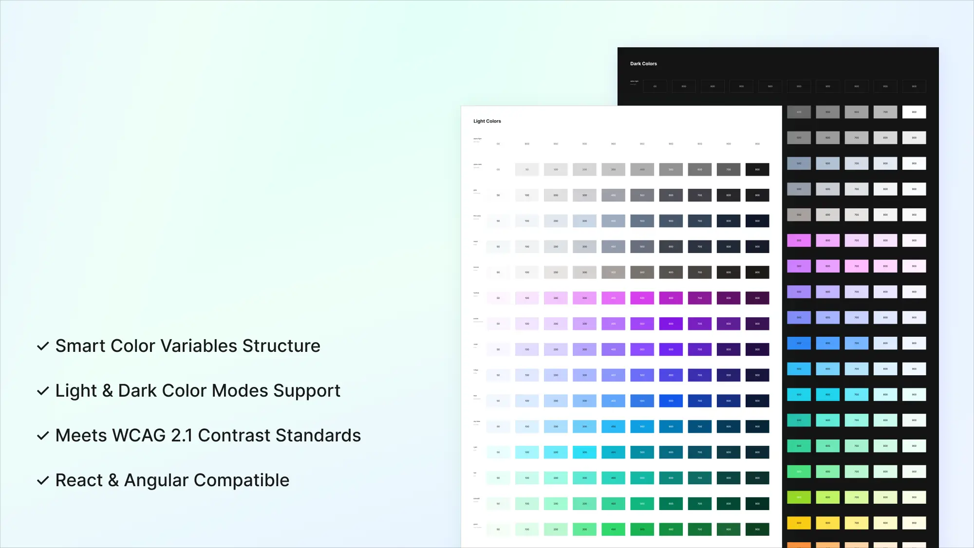 UI Color Palette for Figma | Frames X UI Kit