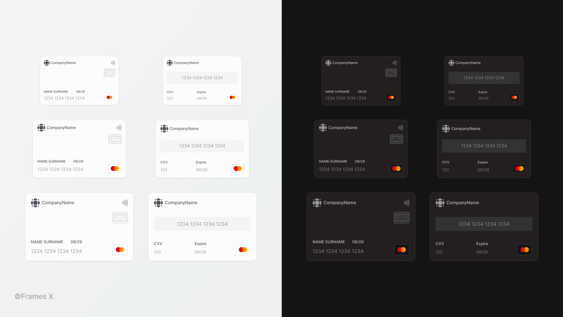 Credit Card Mockup for Figma