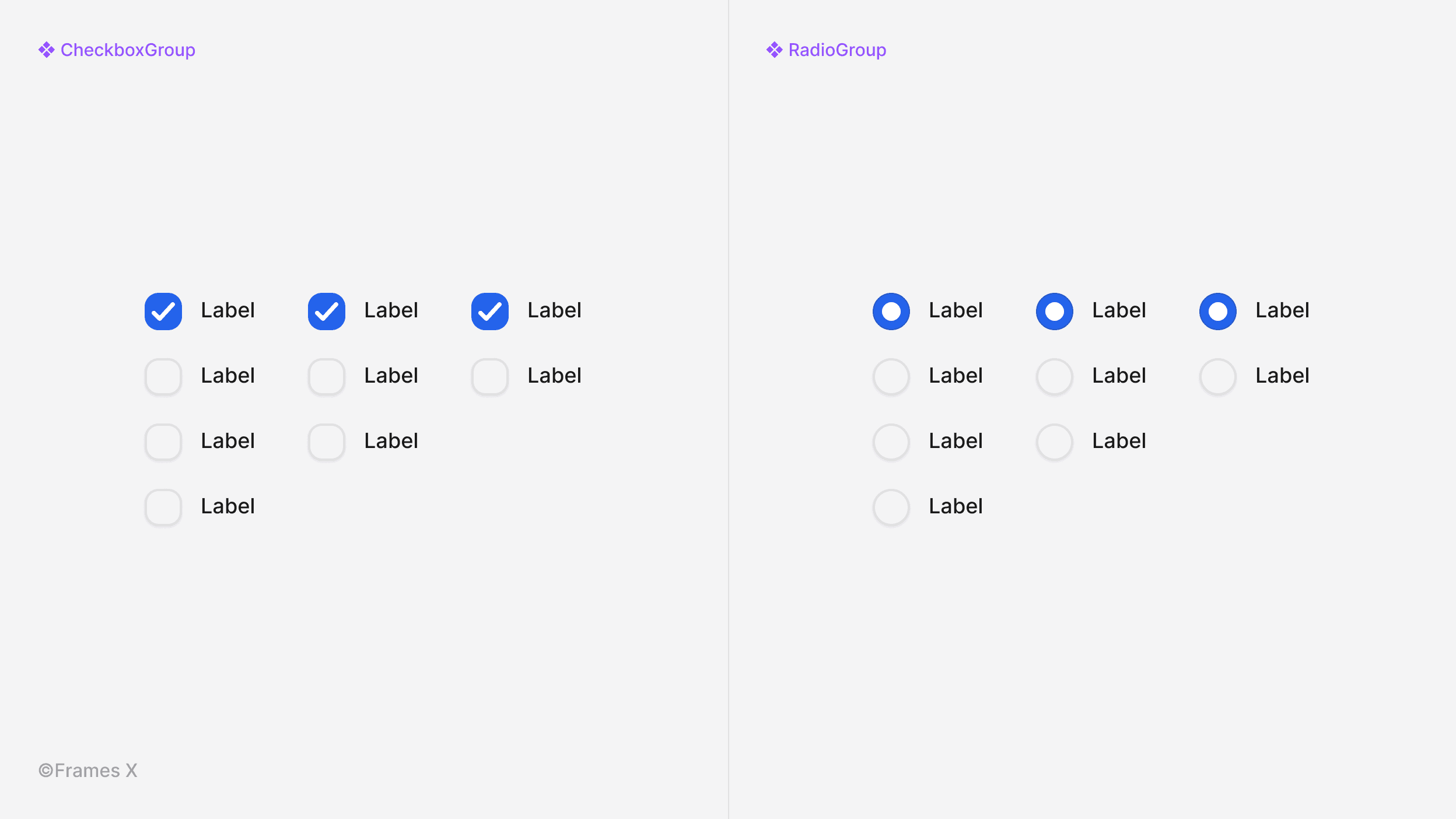 Toggle Group UI Component for Figma