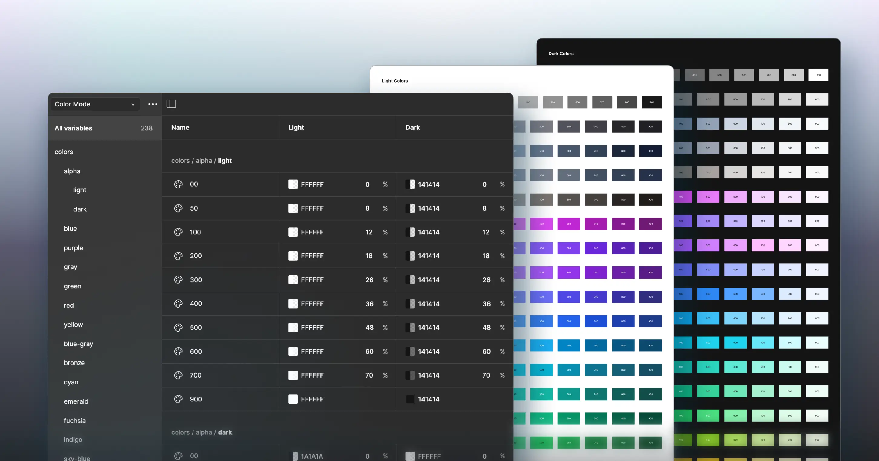 UI Color Palette for Figma