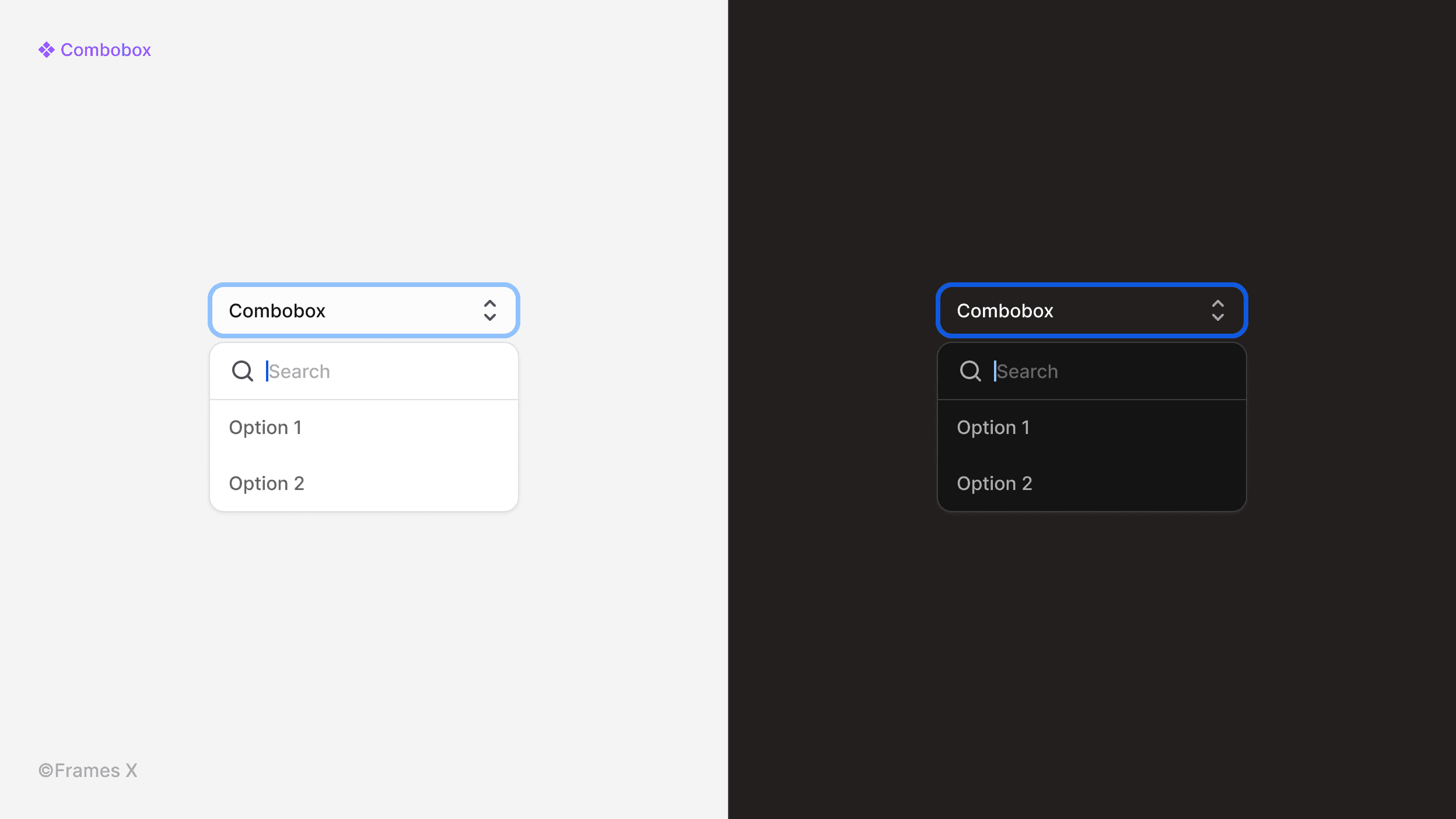 Combobox UI Component for Figma