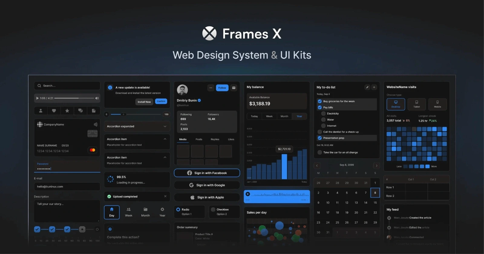 Premium UI Kit for Figma | Frames X