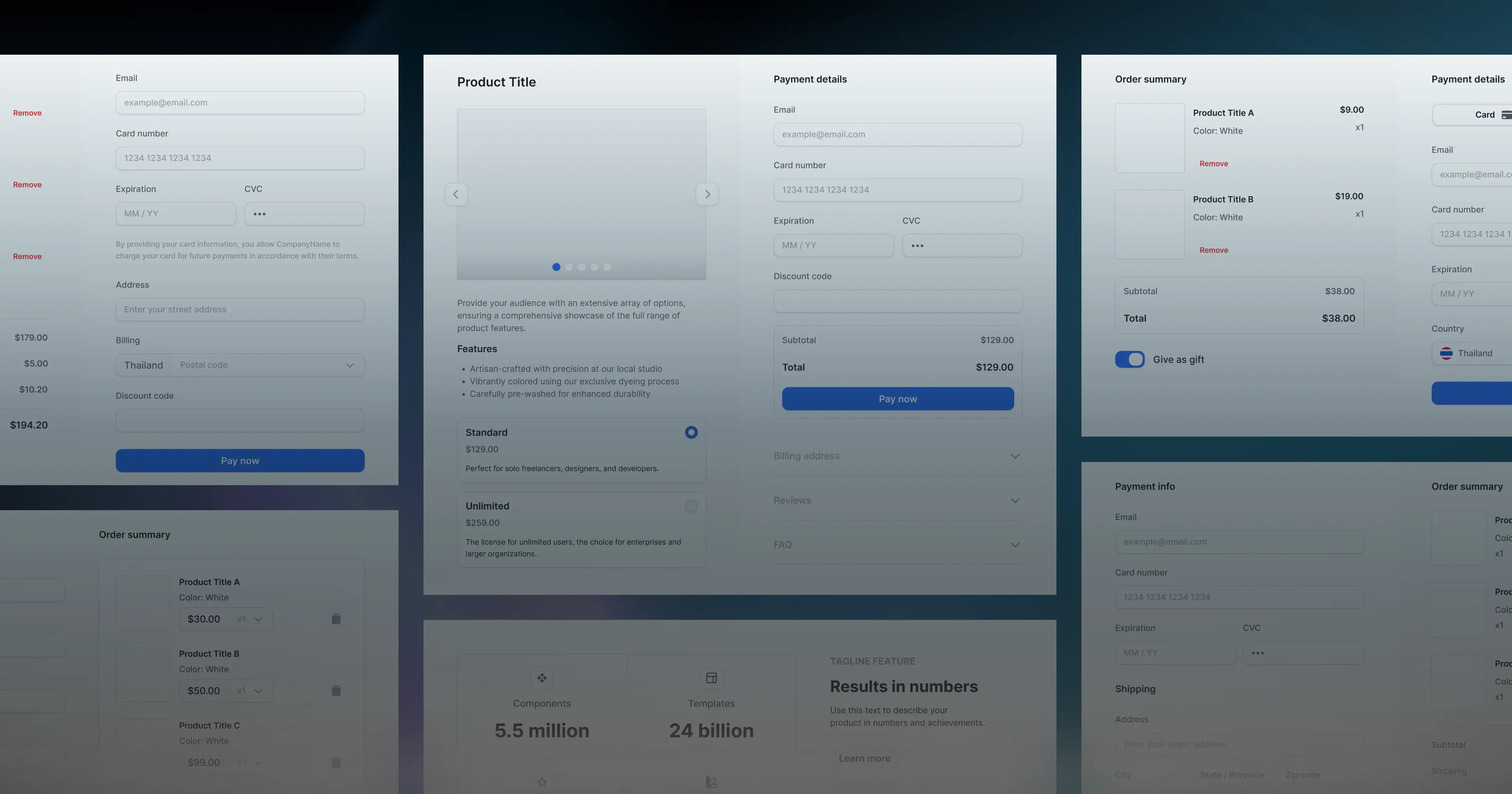 eCommerce Figma UI Kit and Design System